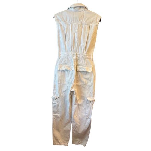 Citizen of Humanity Rhea Sleeveless Utility Jumpsuit in Creama size 0 Revolve - Picture 3 of 13